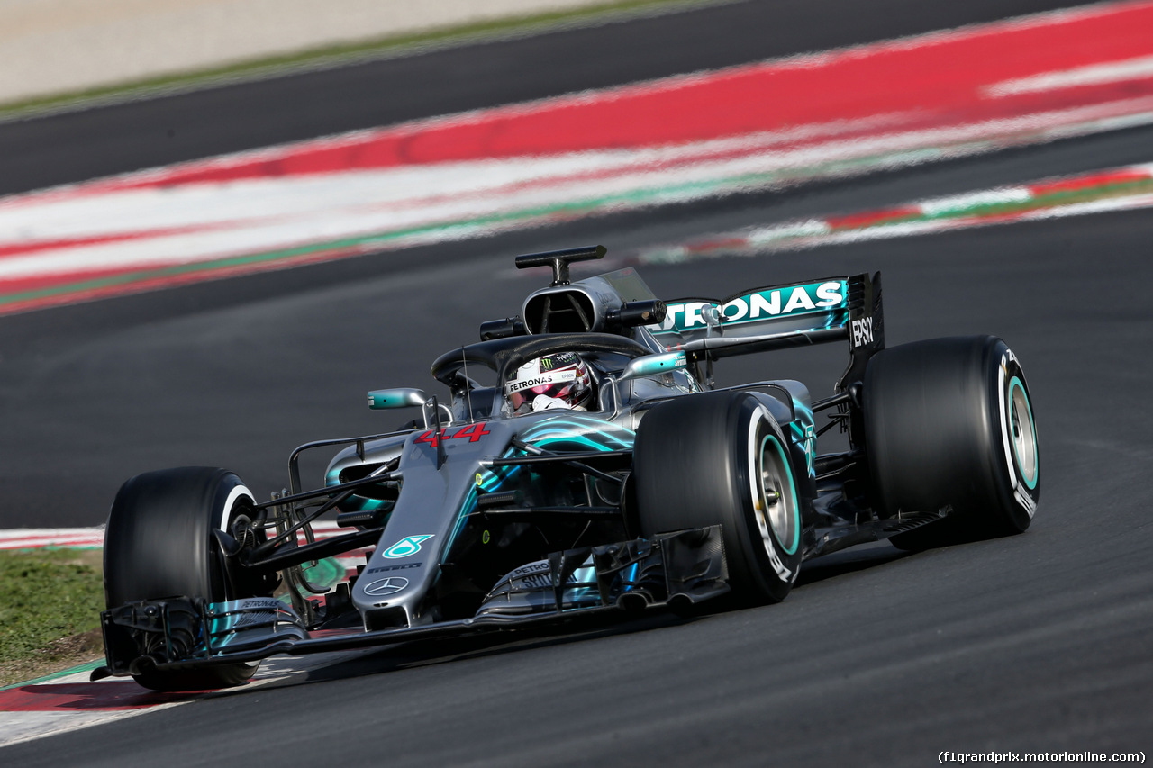 TEST F1 BARCELLONA 1 MARZO, Lewis Hamilton (GBR) Mercedes AMG F1 W09.
01.03.2018.