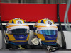 TEST F1 BARCELLONA 1 MARZO, 28.02.2018 - The helmets of Marcus Ericsson (SUE) Sauber C37