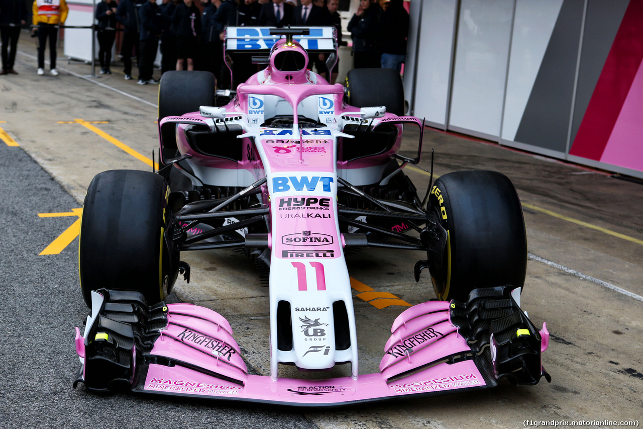 TEST F1 BARCELLONA 26 FEBBRAIO, The Sahara Force India F1 VJM11.
26.02.2018.