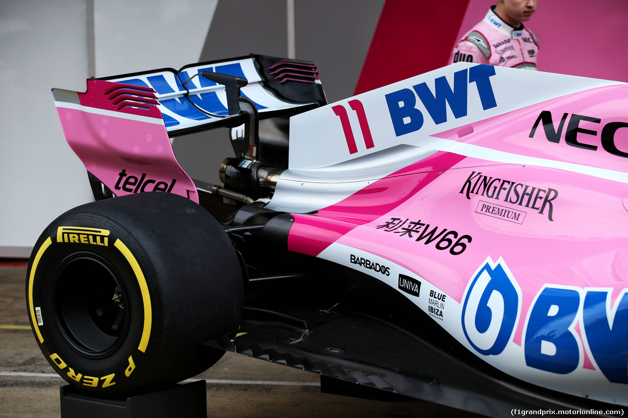 TEST F1 BARCELLONA 26 FEBBRAIO, Sahara Force India F1 VJM11 detail.
26.02.2018.