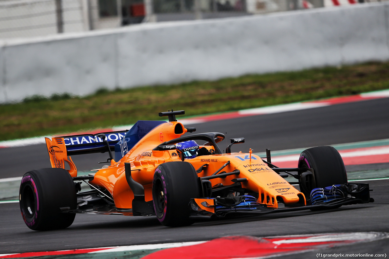 TEST F1 BARCELLONA 26 FEBBRAIO, Fernando Alonso (ESP) McLaren MCL33.
26.02.2018.