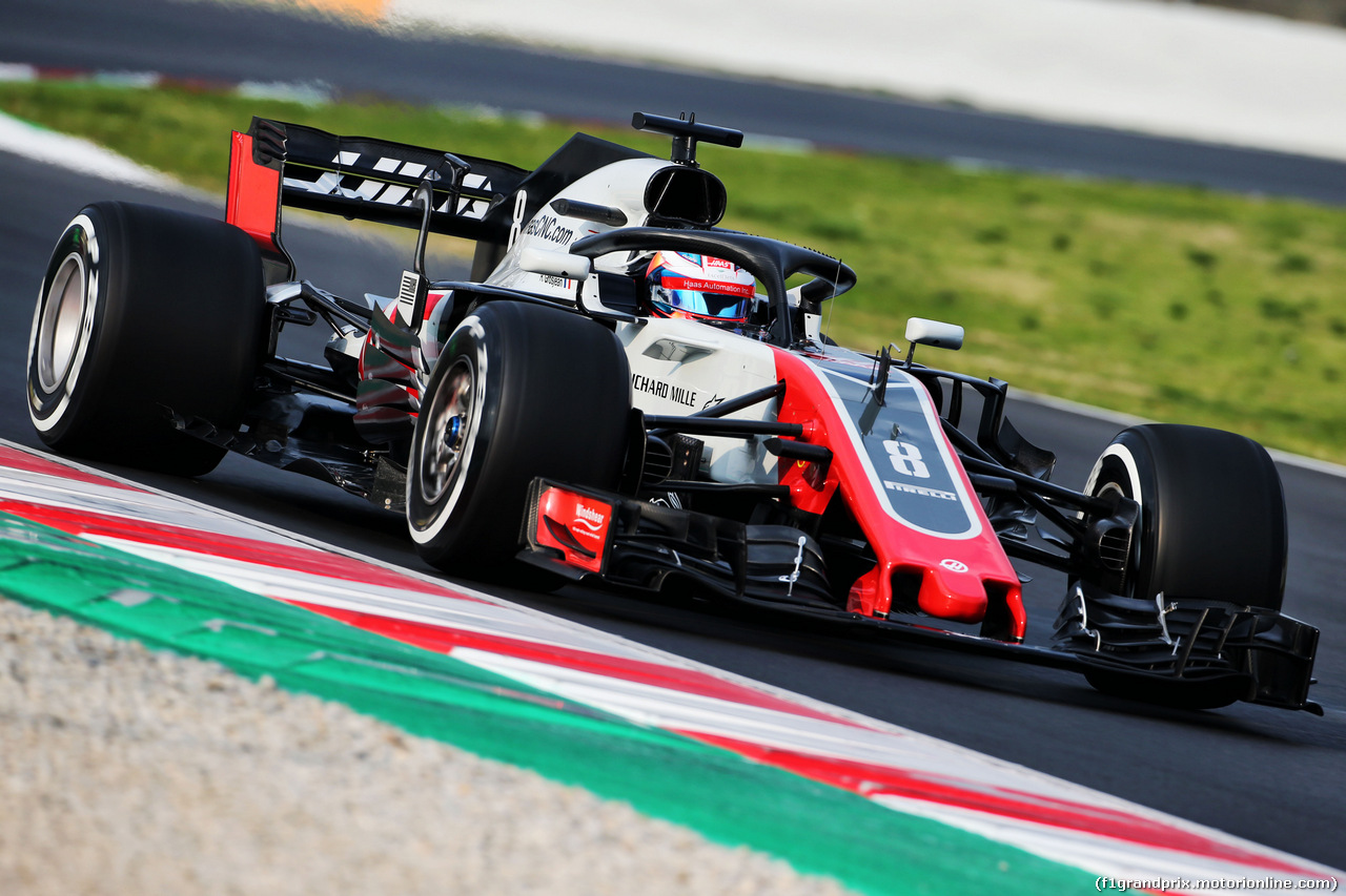 TEST F1 BARCELLONA 26 FEBBRAIO, Romain Grosjean (FRA) Haas F1 Team VF-18.
26.02.2018.