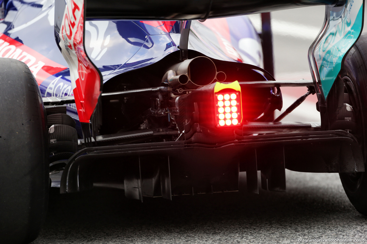 TEST F1 BARCELLONA 26 FEBBRAIO, Scuderia Toro Rosso STR13 rear diffuser.
26.02.2018.
