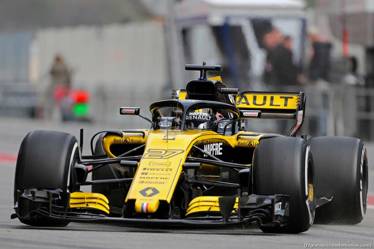 TEST F1 BARCELLONA 26 FEBBRAIO, Nico Hulkenberg (GER) Renault Sport F1 Team 
26.02.2018.