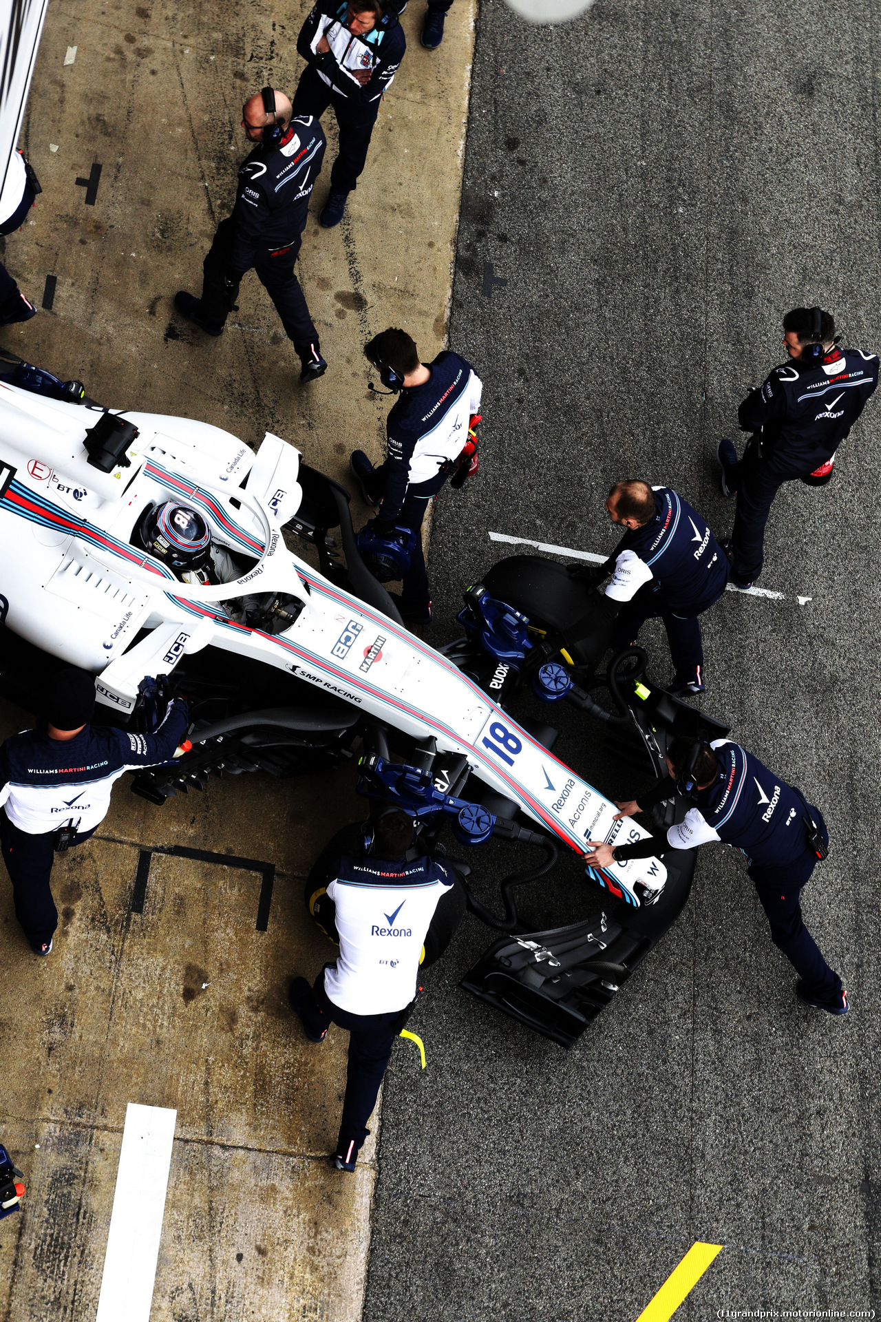 TEST F1 BARCELLONA 26 FEBBRAIO, Lance Stroll (CDN) Williams FW41.
26.02.2018.