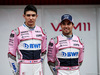 TEST F1 BARCELLONA 26 FEBBRAIO, (L to R): Esteban Ocon (FRA) Sahara Force India F1 Team with team mate Sergio Perez (MEX) Sahara Force India F1.
26.02.2018.