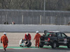 TEST F1 BARCELLONA 26 FEBBRAIO, Fernando Alonso (ESP) McLaren MCL33 spins into the gravel with a wheel missing.
26.02.2018.