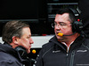 TEST F1 BARCELLONA 26 FEBBRAIO, (L to R): Zak Brown (USA) McLaren Executive Director with Eric Boullier (FRA) McLaren Racing Director.
26.02.2018.