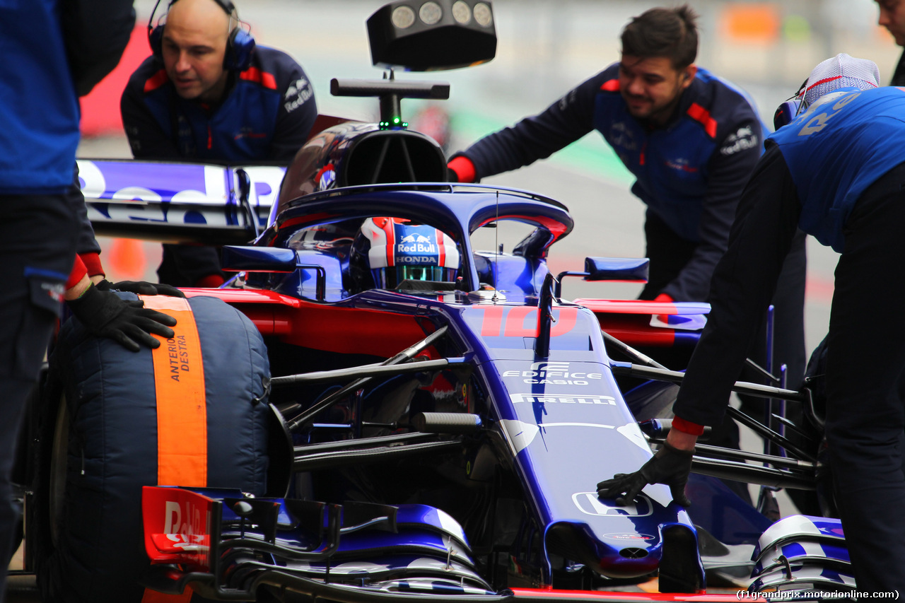 TEST F1 BARCELLONA 27 FEBBRAIO, 27.02.2018 - Pierre Gasly (FRA) Scuderia Toro Rosso STR13