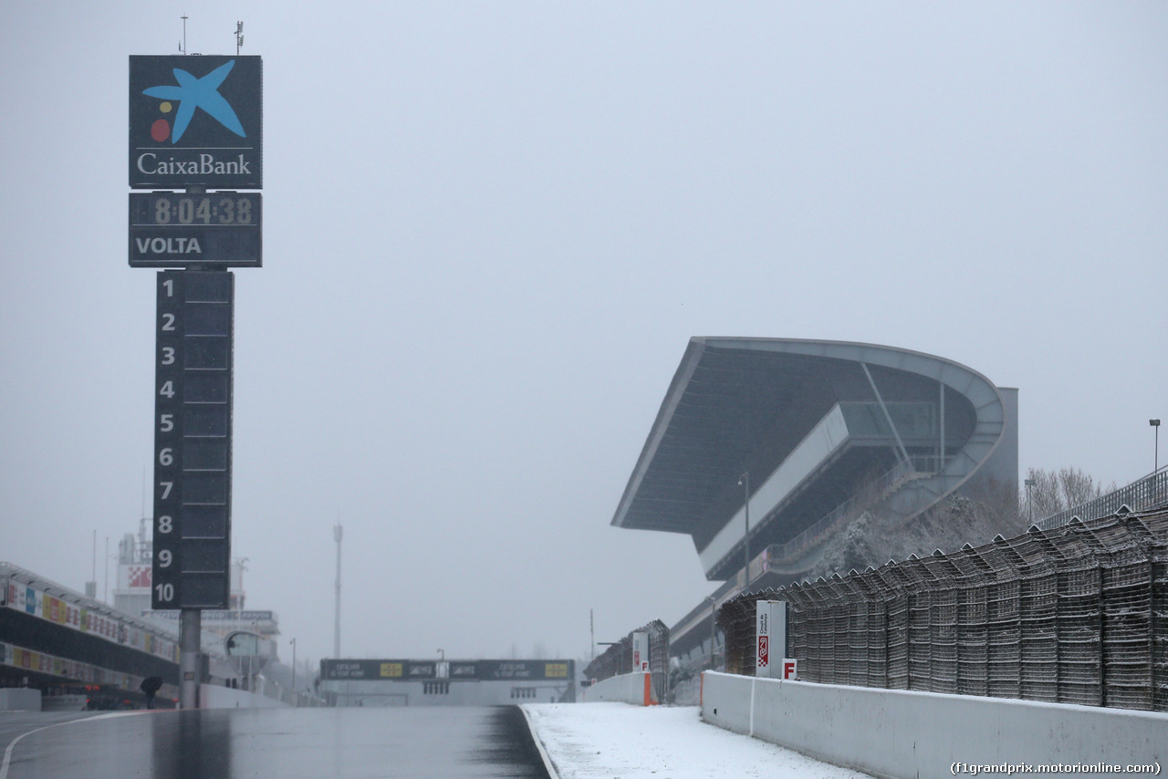 TEST F1 BARCELLONA 28 FEBBRAIO, Track Atmosfera with snow
28.02.2018.