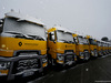 TEST F1 BARCELLONA 28 FEBBRAIO, Renault Sport F1 Team trucks with snow.
28.02.2018.