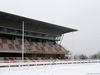 TEST F1 BARCELLONA 28 FEBBRAIO, 28.02.2018 - Snow falls at the ciruiit