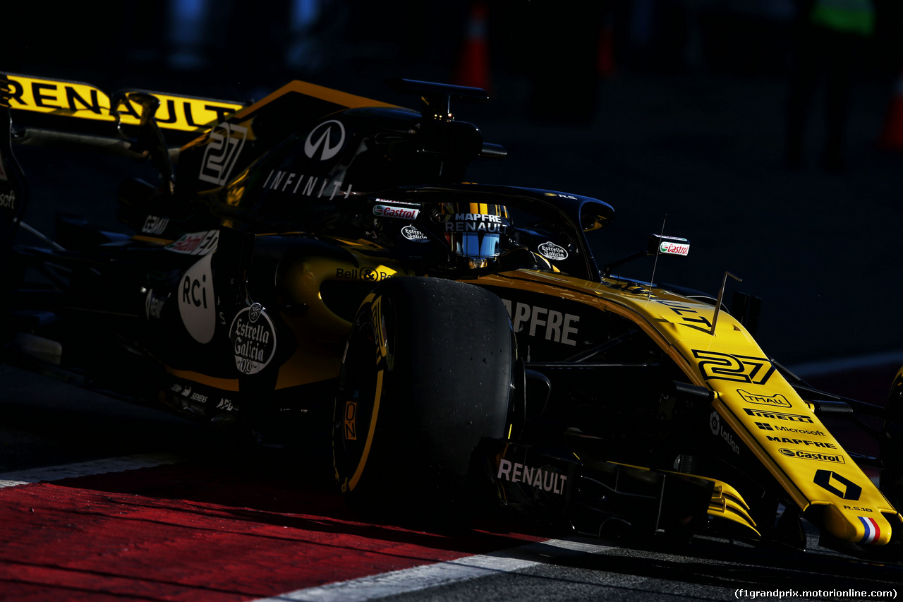 TEST F1 BARCELLONA 6 MARZO, Carlos Sainz Jr (ESP) Renault Sport F1 Team RS18.
06.03.2018.