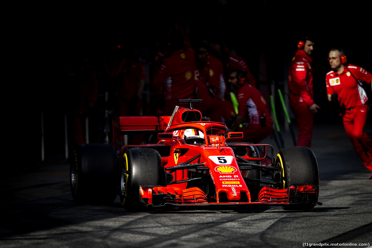 TEST F1 BARCELLONA 6 MARZO, Sebastian Vettel (GER) Ferrari SF71H.
06.03.2018.