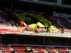 TEST F1 BARCELLONA 7 MARZO, Ferrari fans e banners in the grandstand.
07.03.2018. Formula One Testing, Day Two, Barcelona, Spain. Wednesday.
- www.xpbimages.com, EMail: requests@xpbimages.com - copy of publication required for printed pictures. Every used picture is fee-liable. © Copyright: Moy / XPB Images