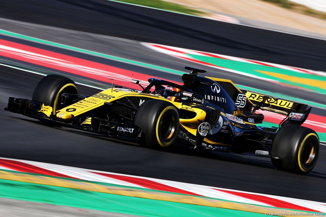 TEST F1 BARCELLONA 7 MARZO, Carlos Sainz Jr (ESP) Renault Sport F1 Team RS18.
07.03.2018.