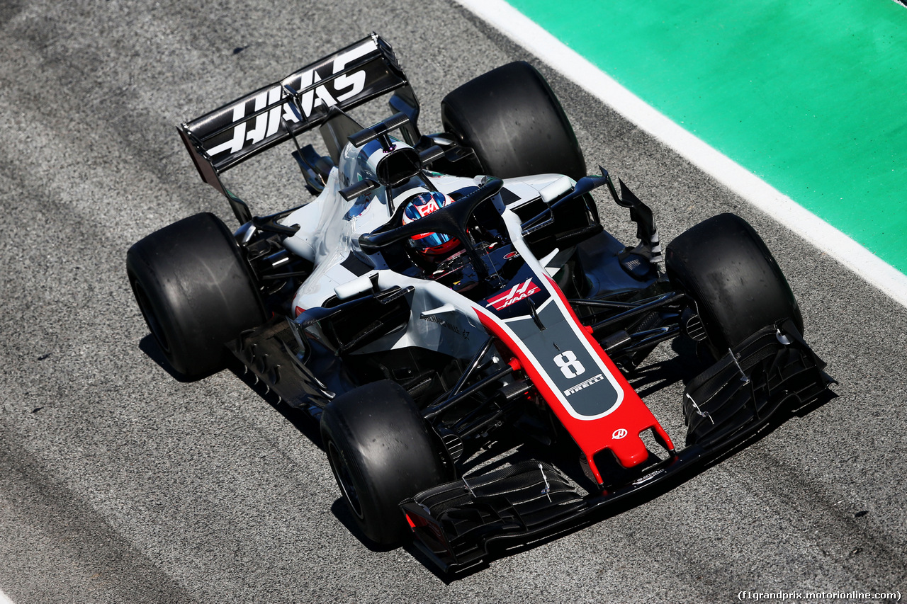 TEST F1 BARCELLONA 7 MARZO, Romain Grosjean (FRA) Haas F1 Team VF-18.
07.03.2018.