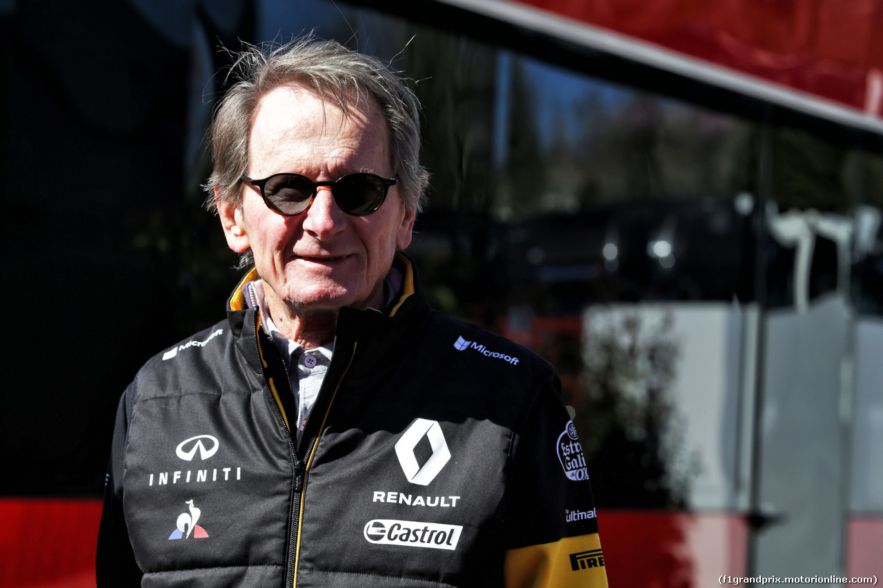 TEST F1 BARCELLONA 7 MARZO, Jean-Pierre Jabouille (FRA), guest of the Renault Sport F1 Team.
07.03.2018.
