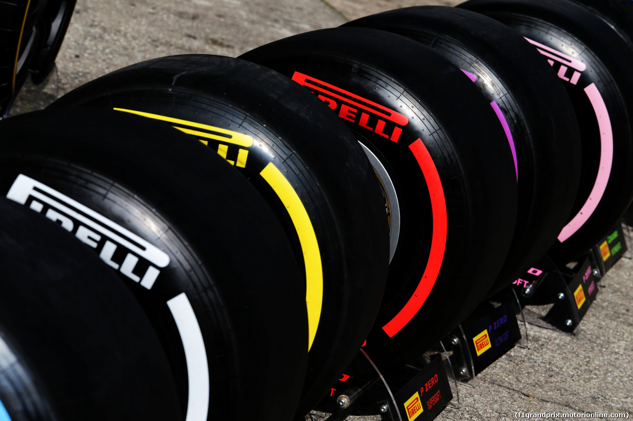 TEST F1 BARCELLONA 7 MARZO, Pirelli tyres.
07.03.2018.