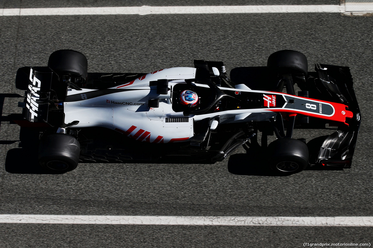 TEST F1 BARCELLONA 7 MARZO, Romain Grosjean (FRA) Haas F1 Team VF-18.
07.03.2018.