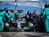 TEST F1 BARCELLONA 7 MARZO, Lewis Hamilton (GBR) Mercedes AMG F1 W09 practices a pit stop.
07.03.2018.
