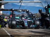 TEST F1 BARCELLONA 7 MARZO, Lewis Hamilton (GBR) Mercedes AMG F1 W09 practices a pit stop.
07.03.2018.
