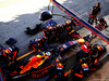 TEST F1 BARCELLONA 7 MARZO, Daniel Ricciardo (AUS) Red Bull Racing RB14 practices a pit stop.
07.03.2018.
