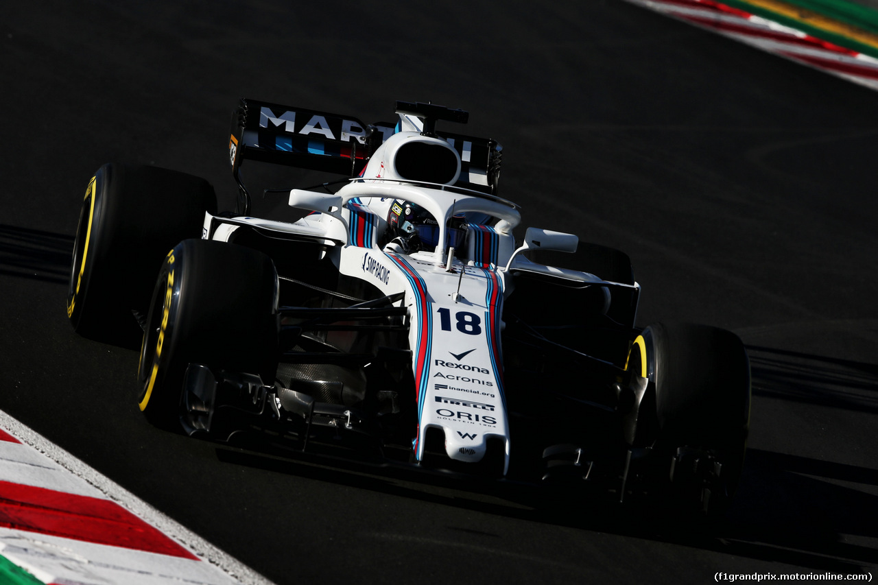 TEST F1 BARCELLONA 8 MARZO, Lance Stroll (CDN) Williams FW41.
06.03.2018.