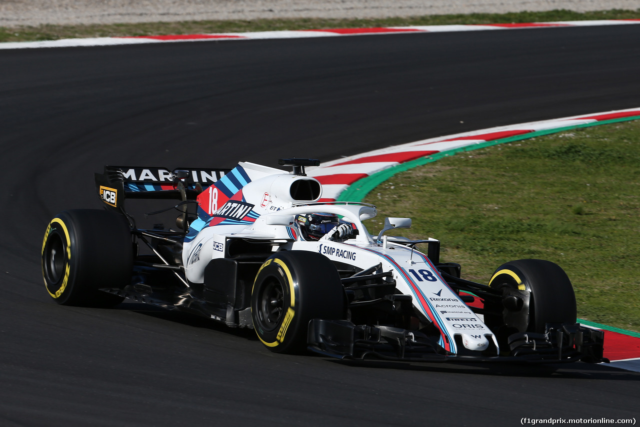 TEST F1 BARCELLONA 8 MARZO, Lance Stroll (CDN) Williams FW41.
06.03.2018.