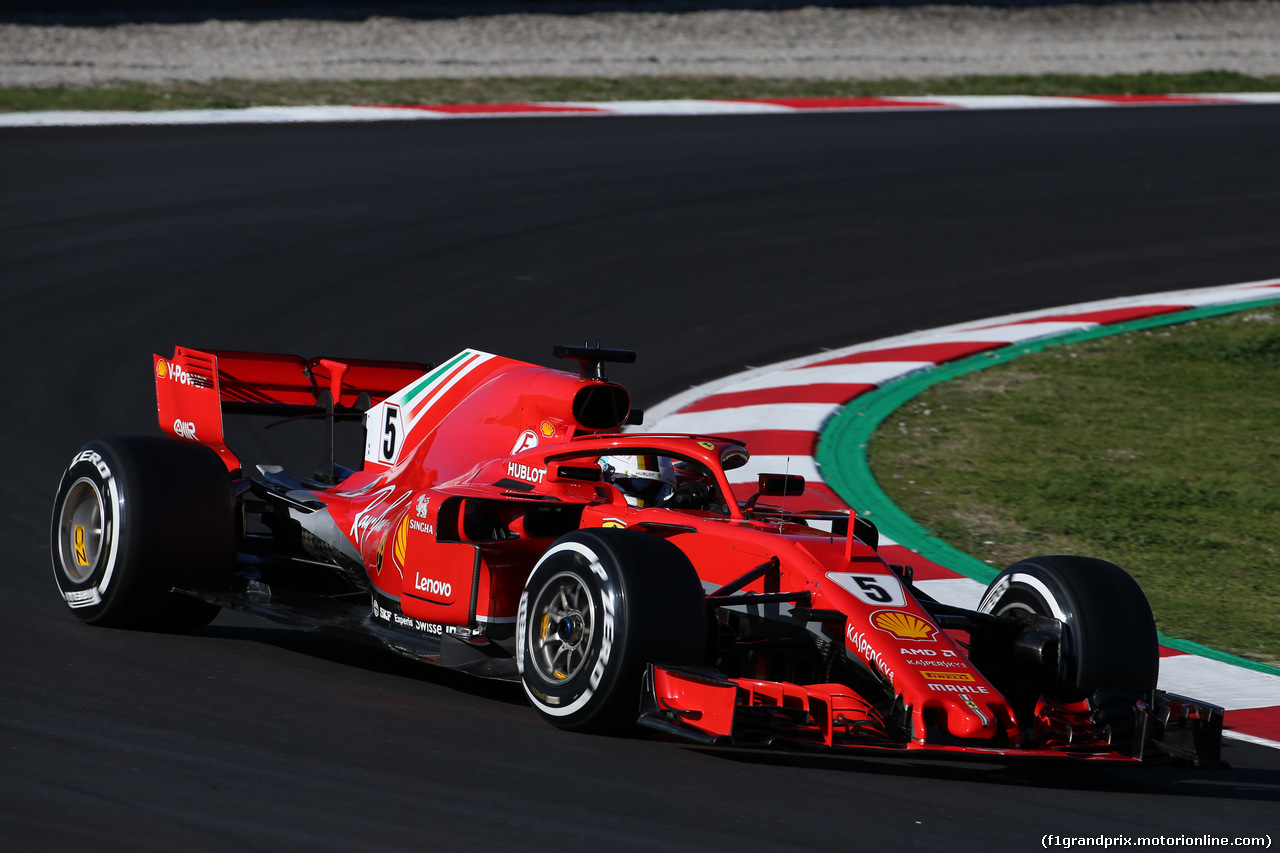 TEST F1 BARCELLONA 8 MARZO, Sebastian Vettel (GER) Ferrari SF71H.
06.03.2018.
