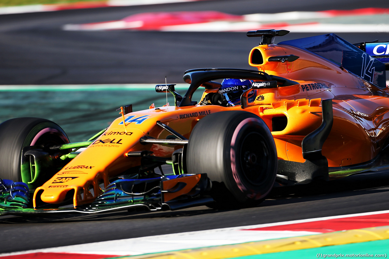 TEST F1 BARCELLONA 8 MARZO, Fernando Alonso (ESP) McLaren MCL33.
07.03.2018.
