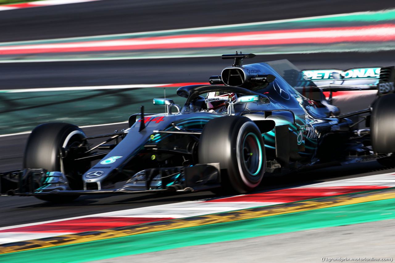 TEST F1 BARCELLONA 8 MARZO, Lewis Hamilton (GBR) Mercedes AMG F1 W09.
07.03.2018.