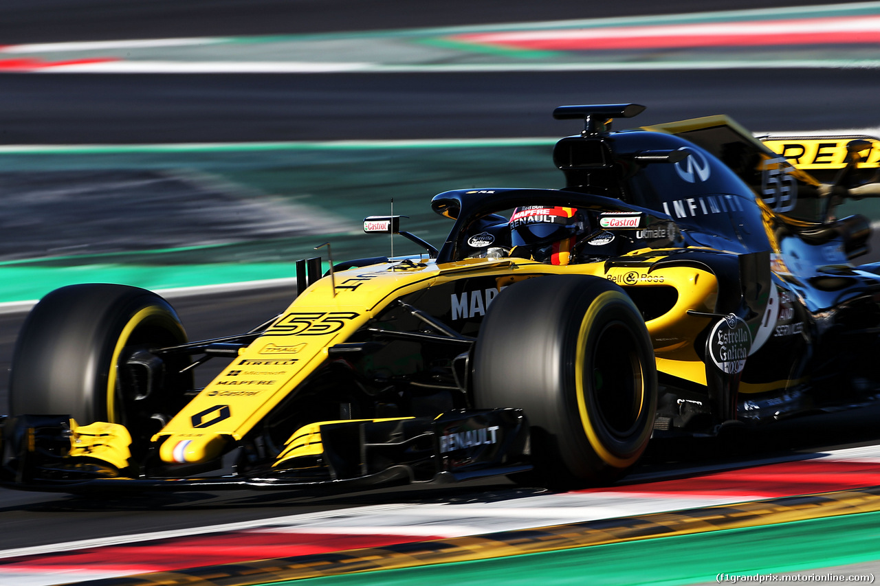 TEST F1 BARCELLONA 8 MARZO, Carlos Sainz Jr (ESP) Renault Sport F1 Team RS18.
07.03.2018.