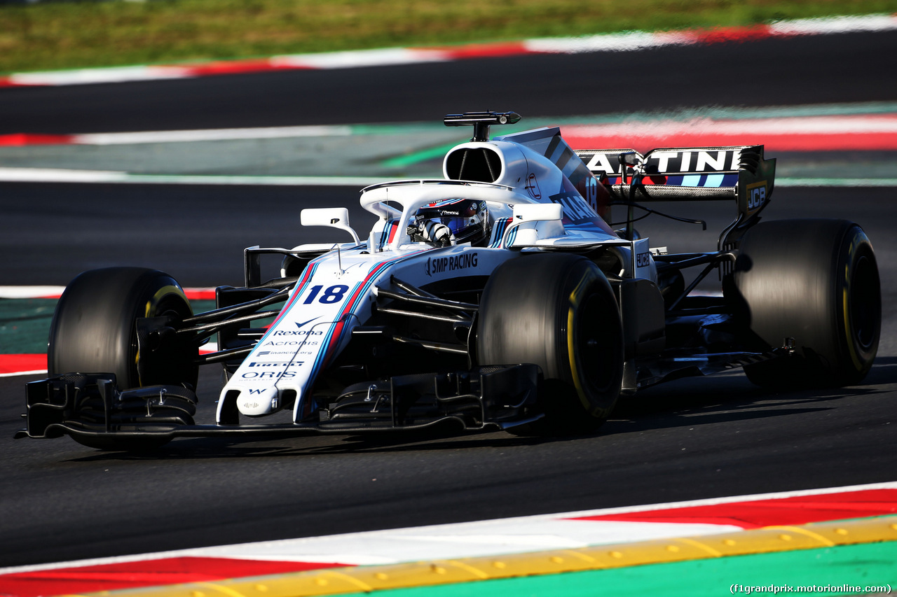 TEST F1 BARCELLONA 8 MARZO, Lance Stroll (CDN) Williams FW41.
07.03.2018.