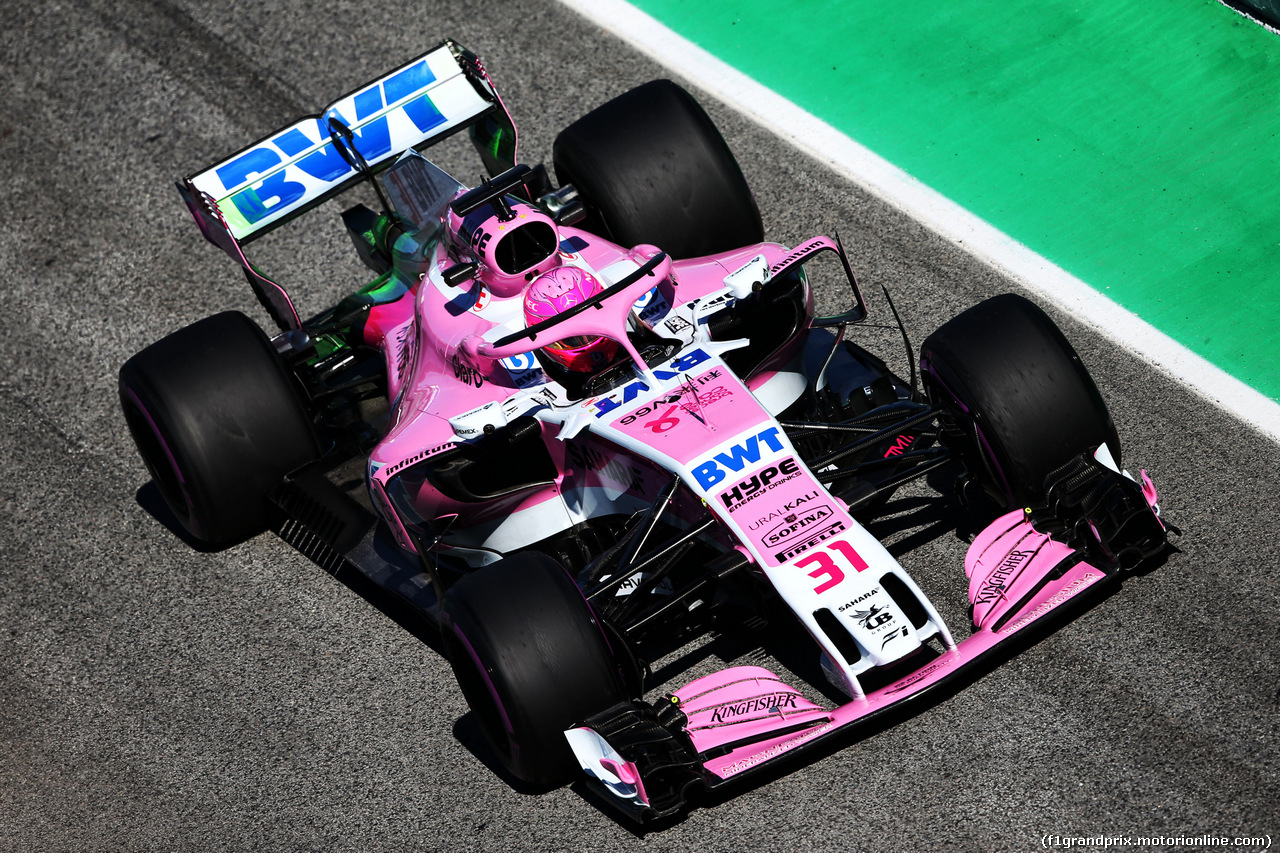 TEST F1 BARCELLONA 8 MARZO, Esteban Ocon (FRA) Sahara Force India F1 VJM11.
07.03.2018.