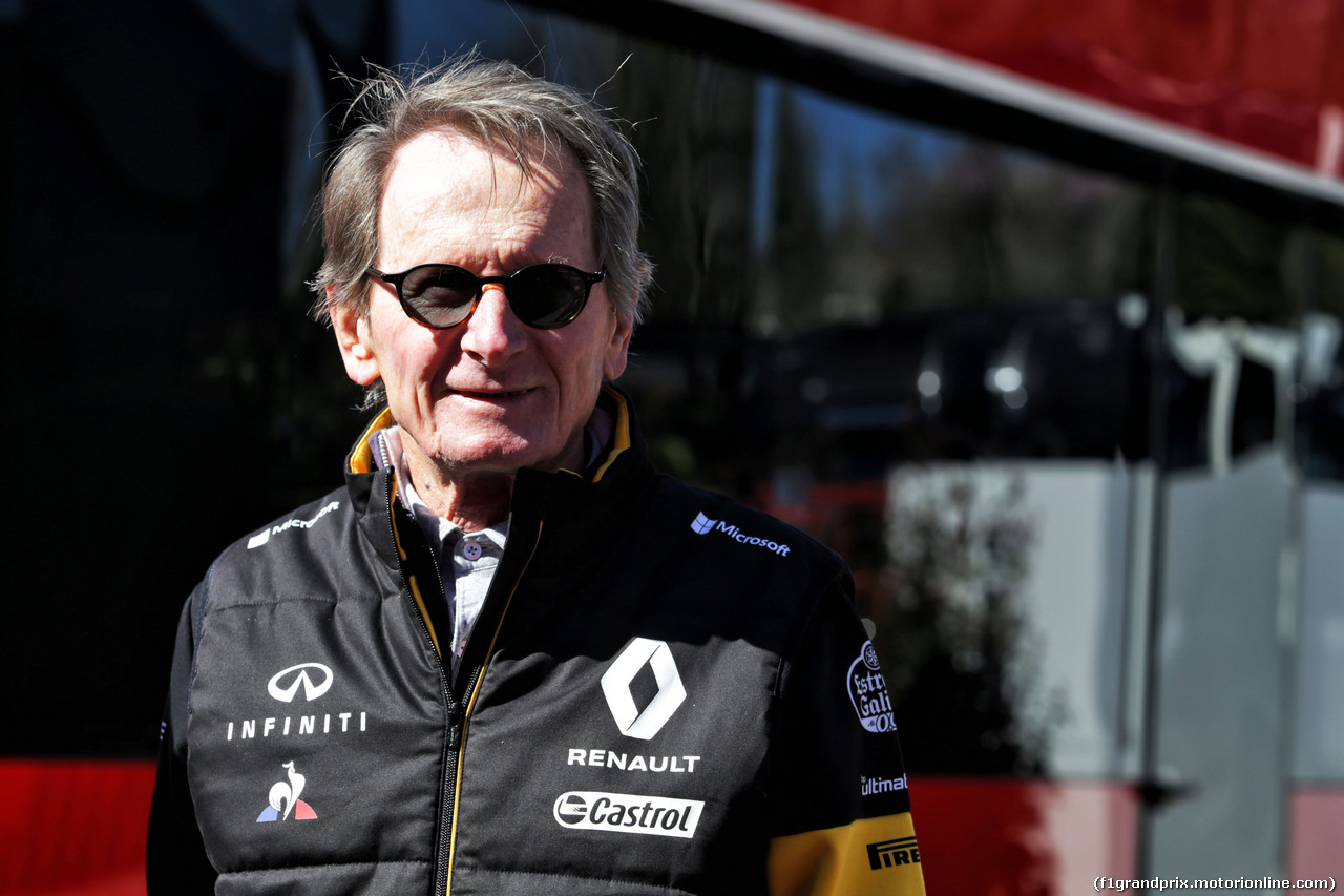 TEST F1 BARCELLONA 8 MARZO, Jean-Pierre Jabouille (FRA), guest of the Renault Sport F1 Team.
07.03.2018.