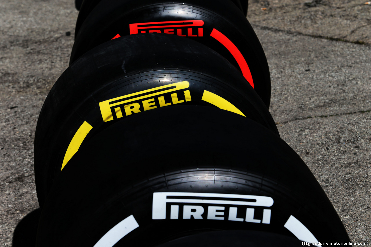 TEST F1 BARCELLONA 8 MARZO, Pirelli tyres.
07.03.2018.