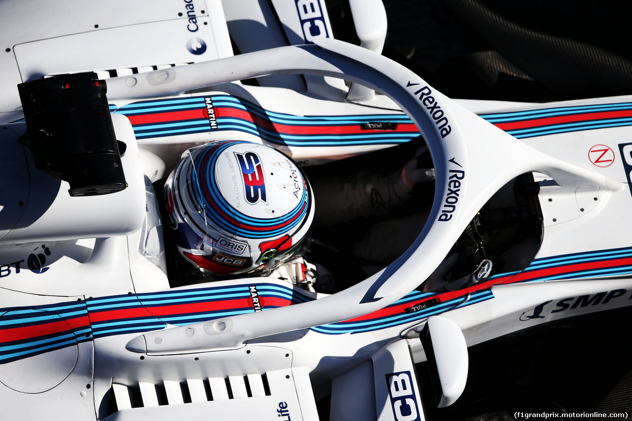 TEST F1 BARCELLONA 8 MARZO, Sergey Sirotkin (RUS) Williams FW41.
07.03.2018.