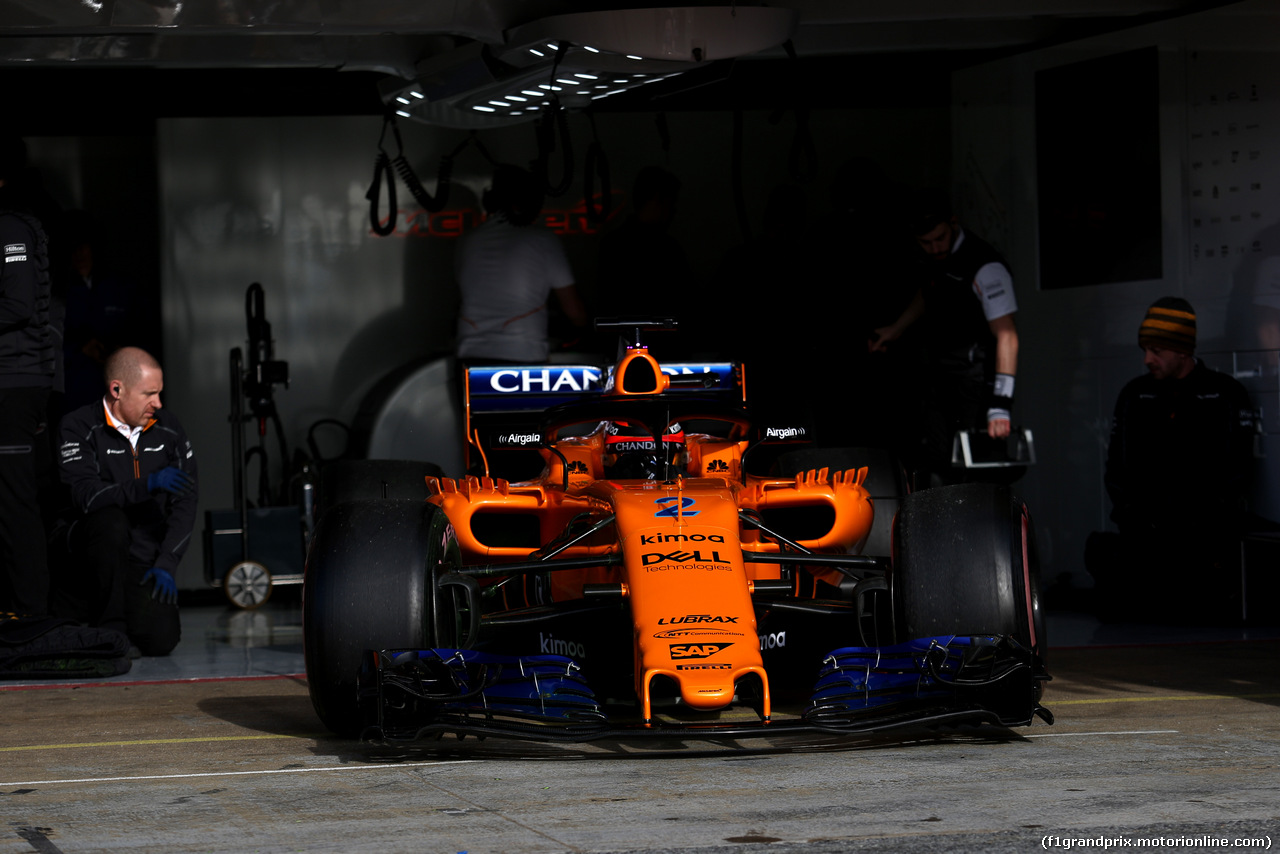 TEST F1 BARCELLONA 8 MARZO, Stoffel Vandoorne (BEL) McLaren F1 
08.03.2018.