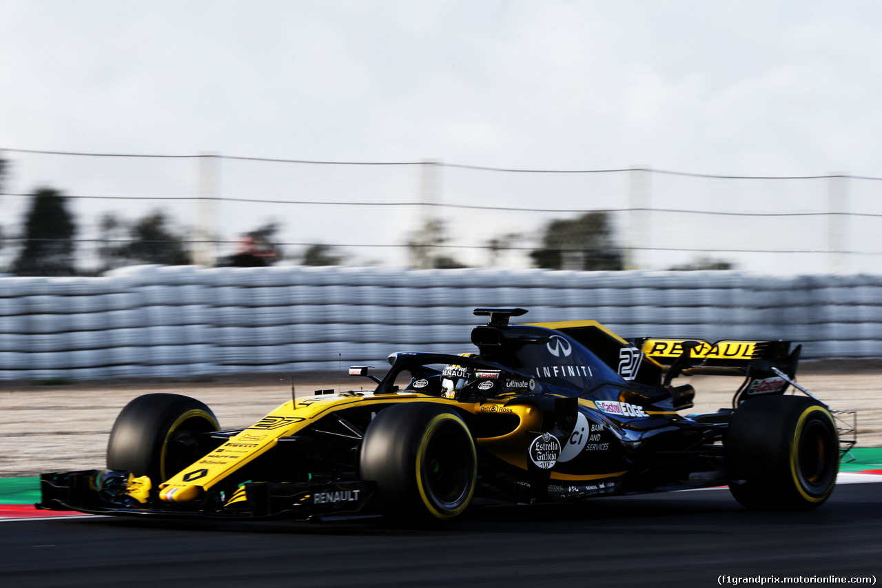 TEST F1 BARCELLONA 8 MARZO, Nico Hulkenberg (GER) Renault Sport F1 Team RS18.
08.03.2018.