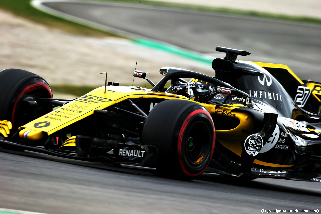 TEST F1 BARCELLONA 8 MARZO, Nico Hulkenberg (GER) Renault Sport F1 Team RS18.
08.03.2018.