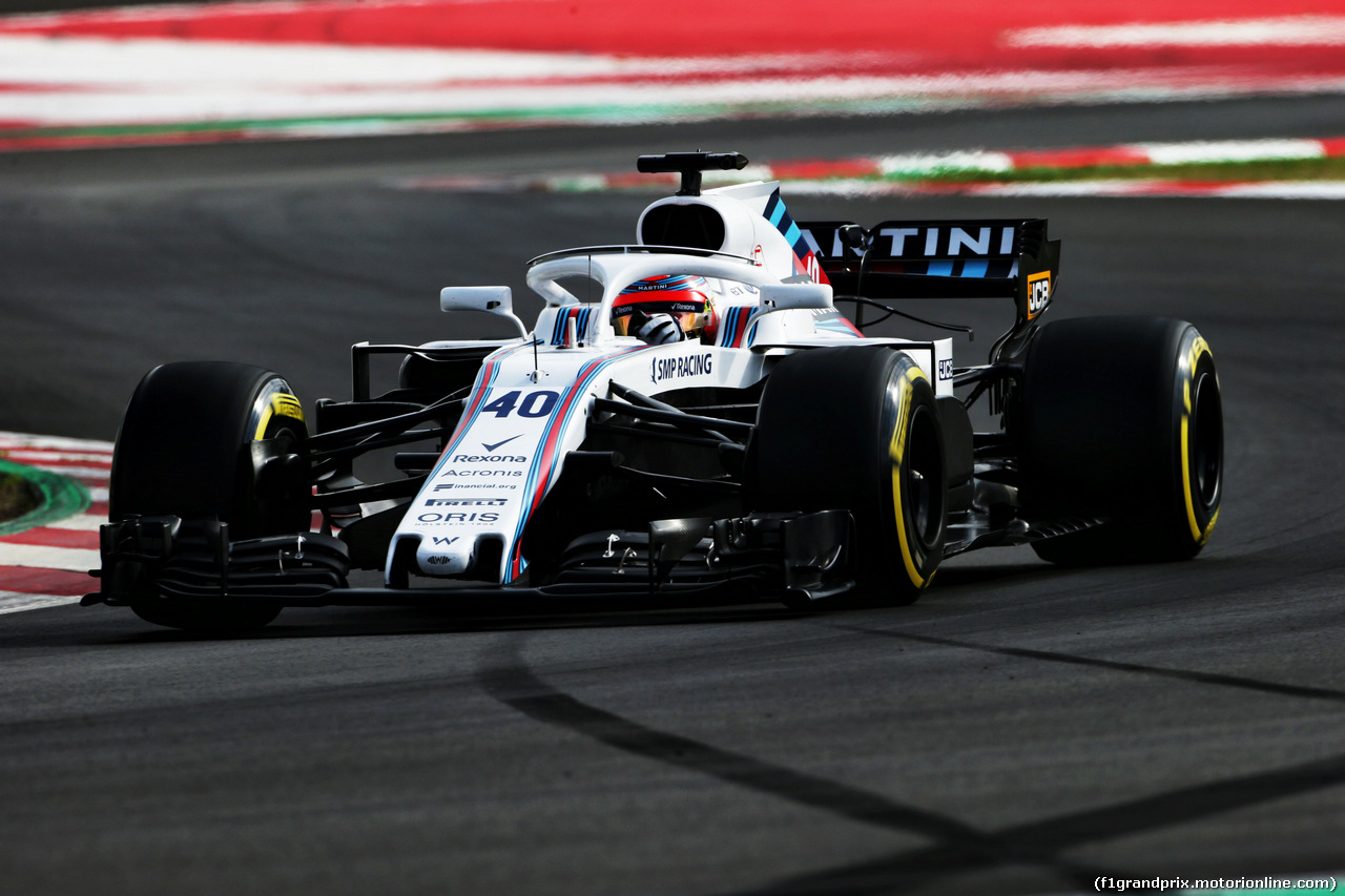 TEST F1 BARCELLONA 8 MARZO, Robert Kubica (POL) Williams FW41 Reserve e Development Driver.
08.03.2018.