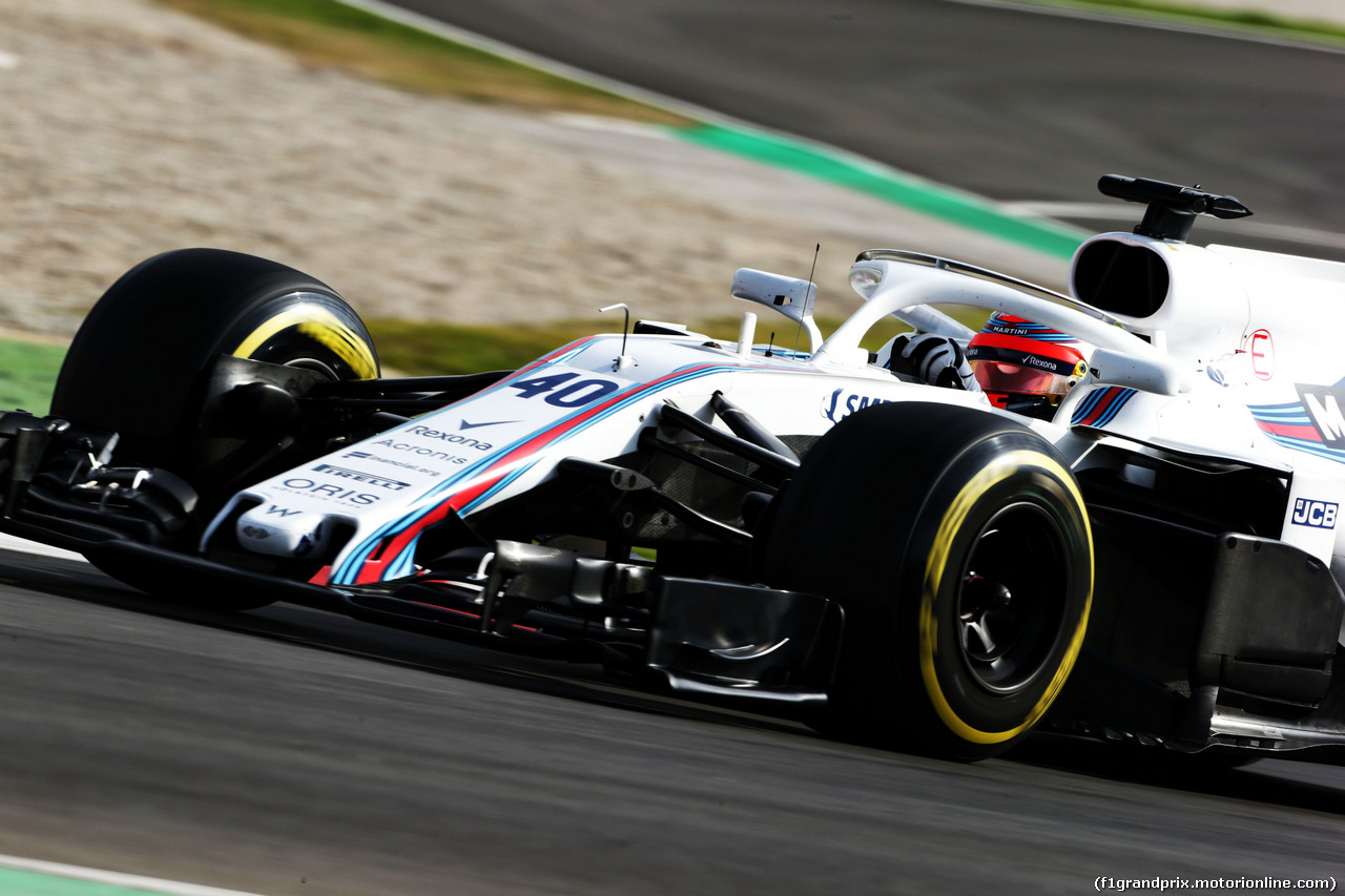 TEST F1 BARCELLONA 8 MARZO, Robert Kubica (POL) Williams FW41 Reserve e Development Driver.
08.03.2018.