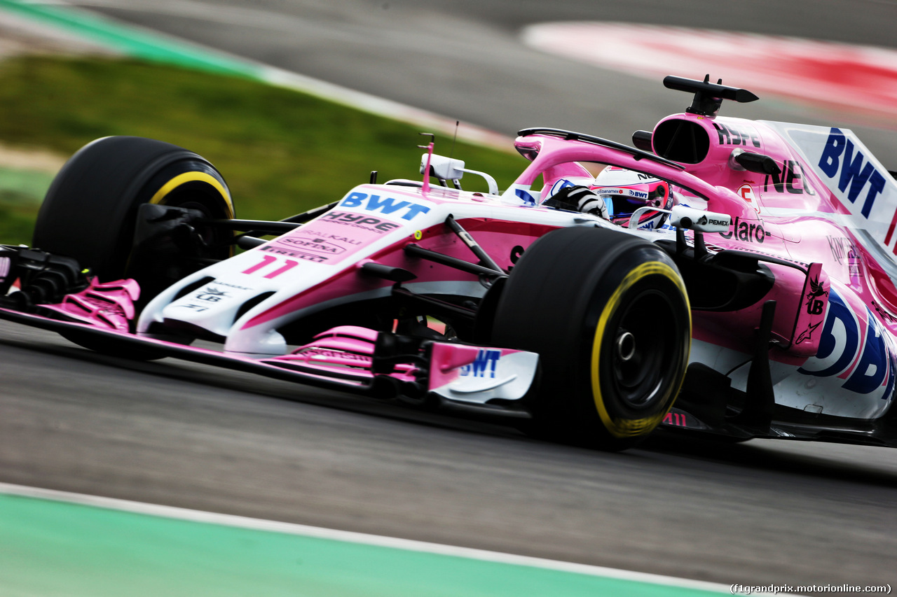 TEST F1 BARCELLONA 8 MARZO, Sergio Perez (MEX) Sahara Force India F1 VJM11.
08.03.2018.
