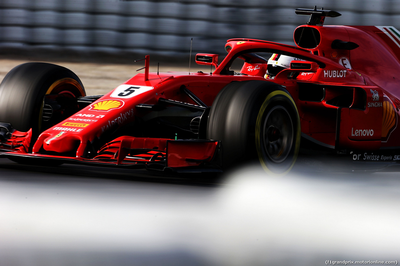 TEST F1 BARCELLONA 8 MARZO, Sebastian Vettel (GER) Ferrari SF71H.
08.03.2018.