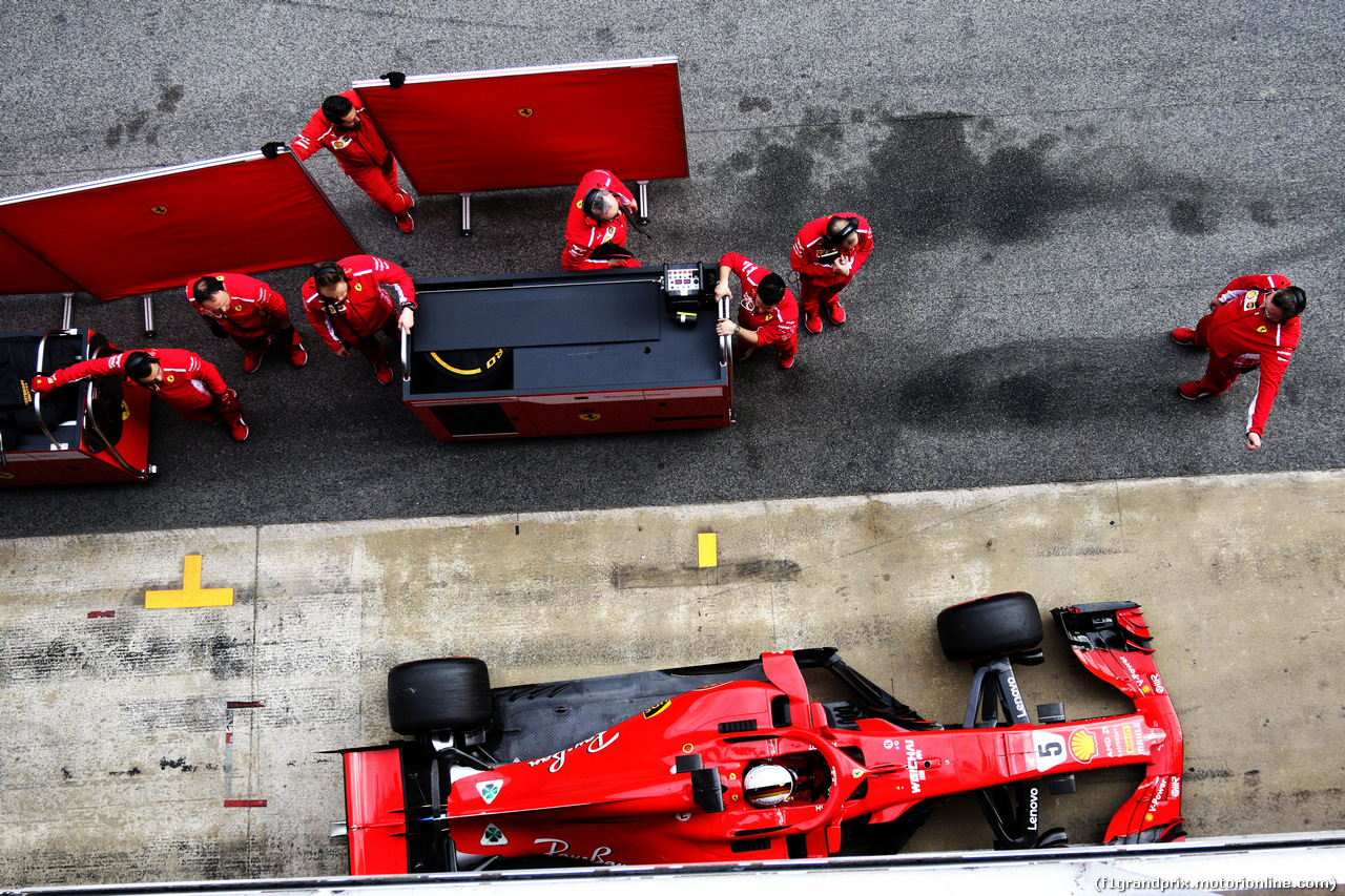 TEST F1 BARCELLONA 8 MARZO, Sebastian Vettel (GER) Ferrari SF71H.
08.03.2018.