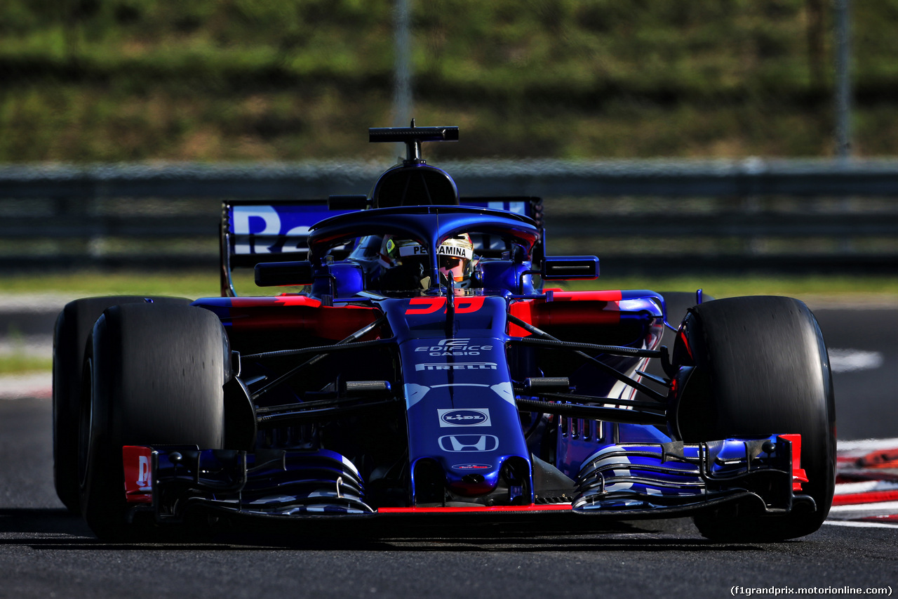 TEST F1 UNGHERIA 31 LUGLIO, Sean Gelael (IDN) Scuderia Toro Rosso STR13 Test Driver.
31.07.2018.