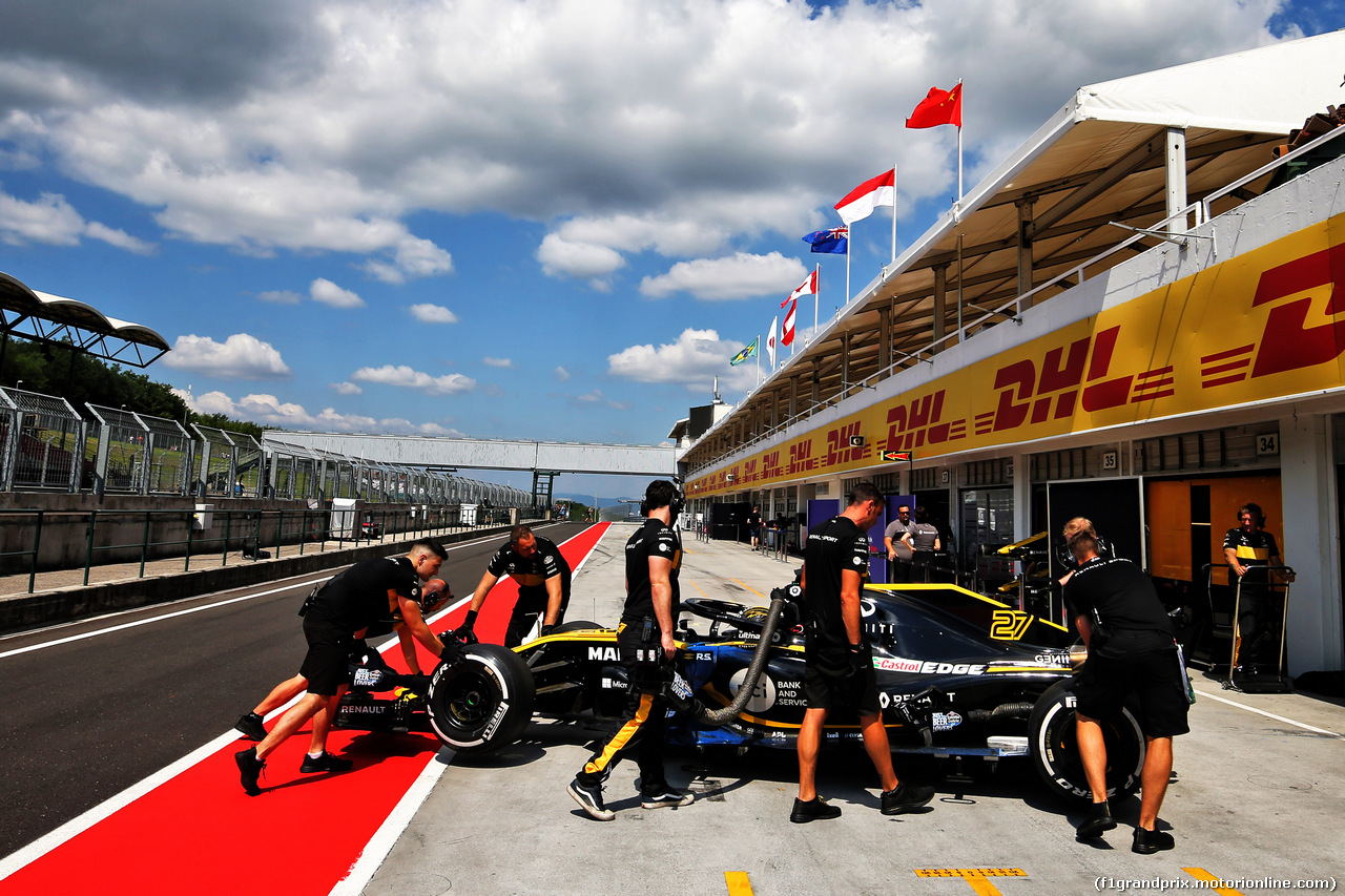 TEST F1 UNGHERIA 31 LUGLIO, Nico Hulkenberg (GER) Renault Sport F1 Team RS18.
31.07.2018.