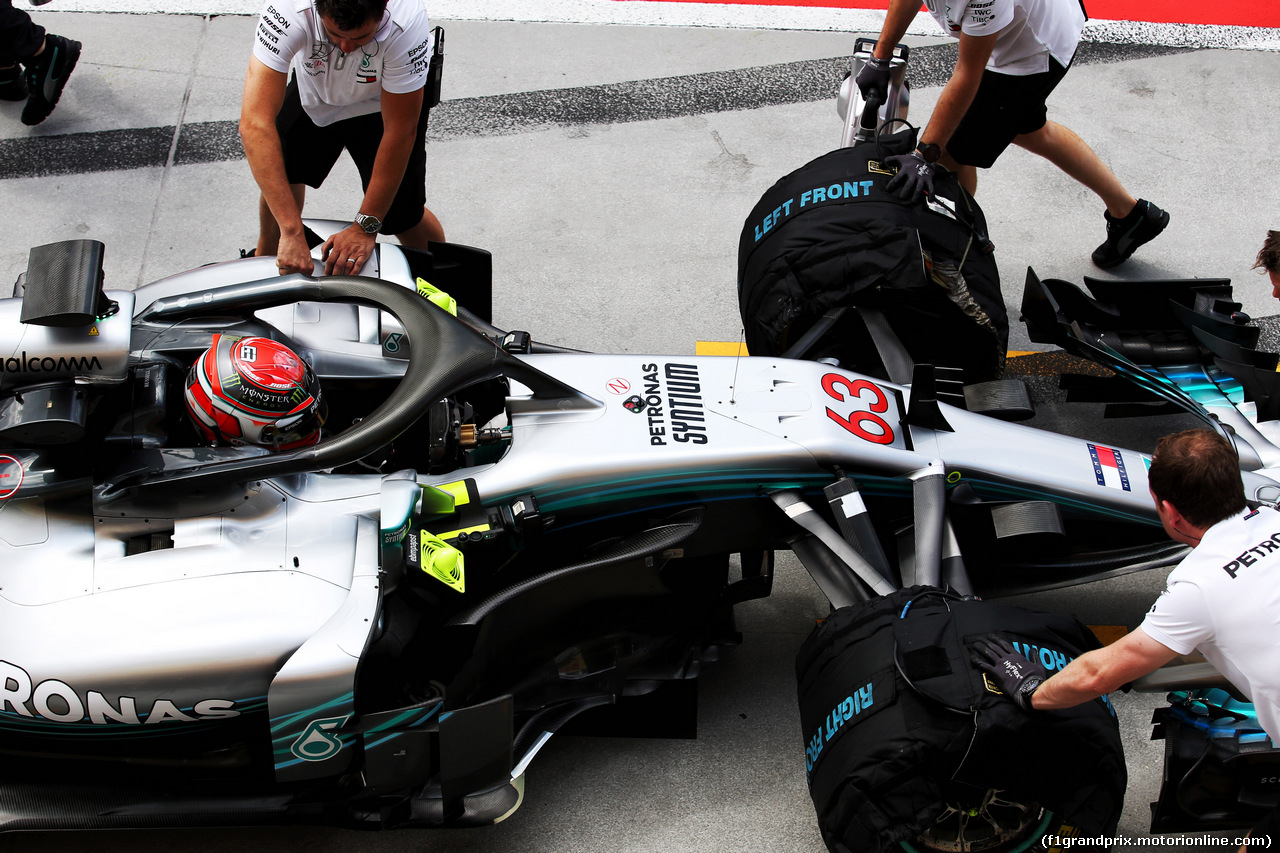 TEST F1 UNGHERIA 31 LUGLIO, George Russell (GBR) Mercedes AMG F1 W09 Reserve Driver.
31.07.2018.