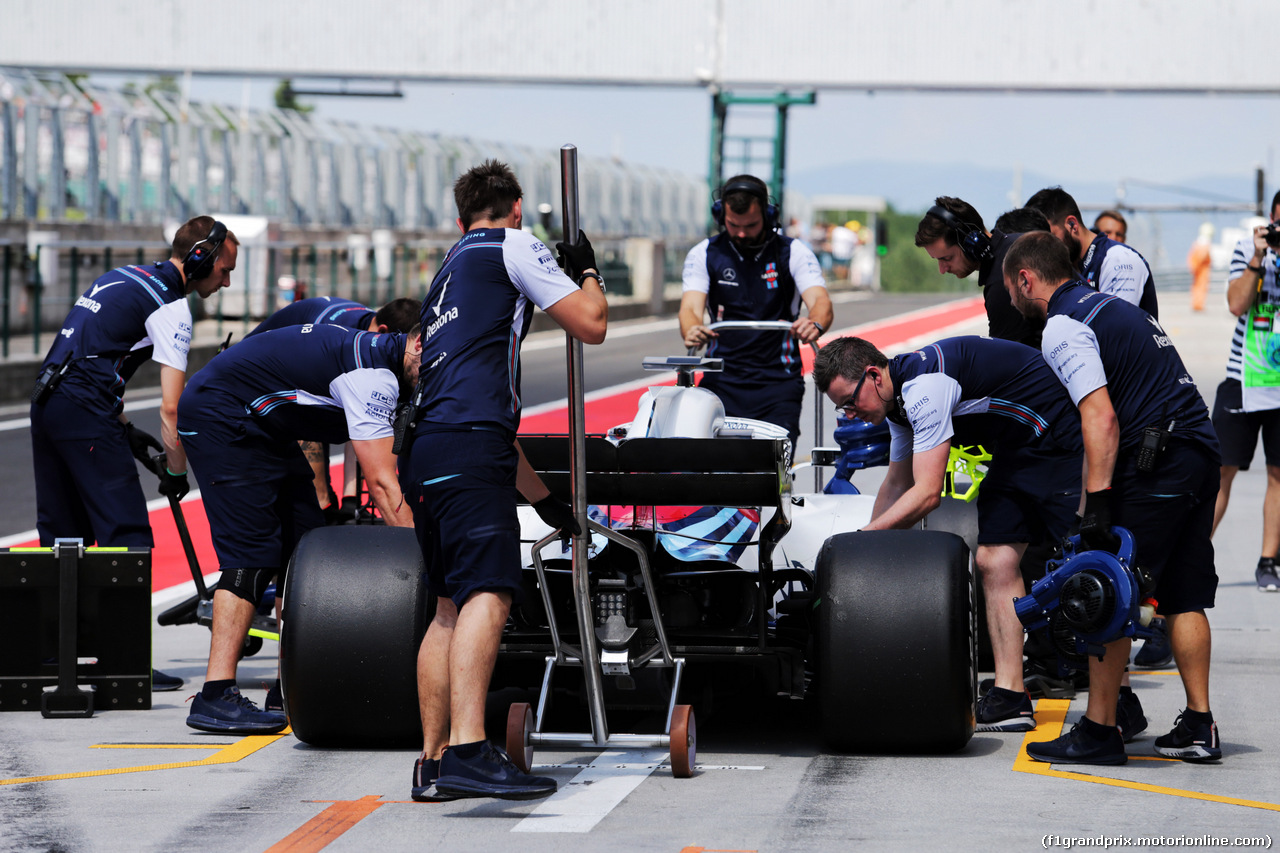 TEST F1 UNGHERIA 31 LUGLIO, Oliver Rowland (GBR) Williams FW41 Test Driver in the pits.
31.07.2018.